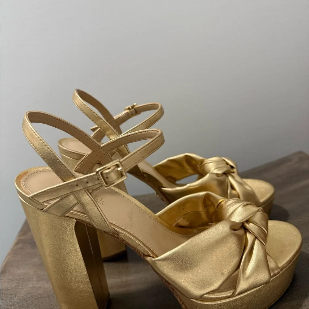 Michael Kors plataform Gold Shoes - Picture 14 of 14